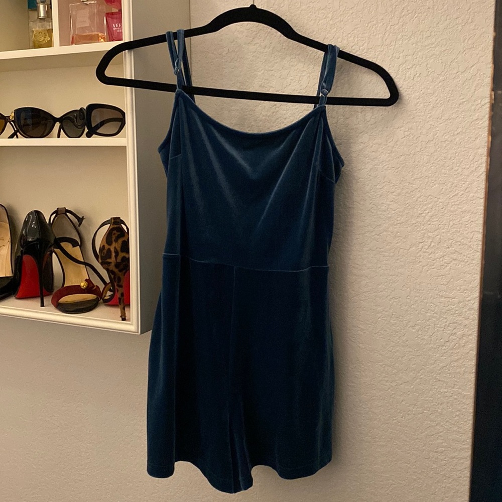 Teal romper from Urban Outfitters